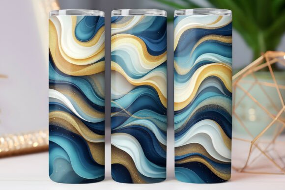 Abstract Tumbler Wrap Design 20oz Skinny Review