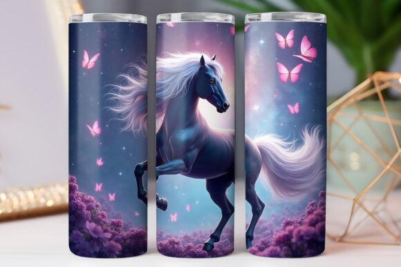 Beautiful Horse Tumbler Wrap 20oz Skinny Review