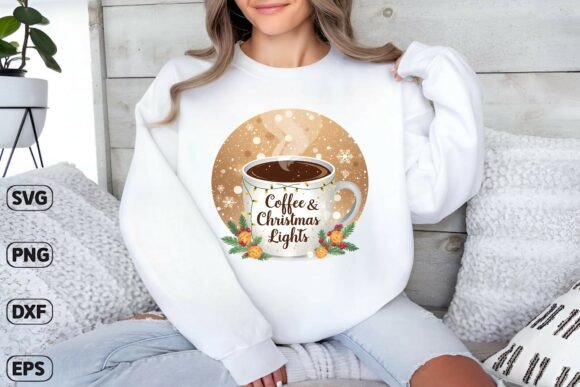 Coffee Christmas Lights Mug SVG Review
