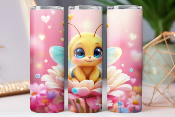 Cute Bee Tumbler Wrap Design 20oz Skinny Review