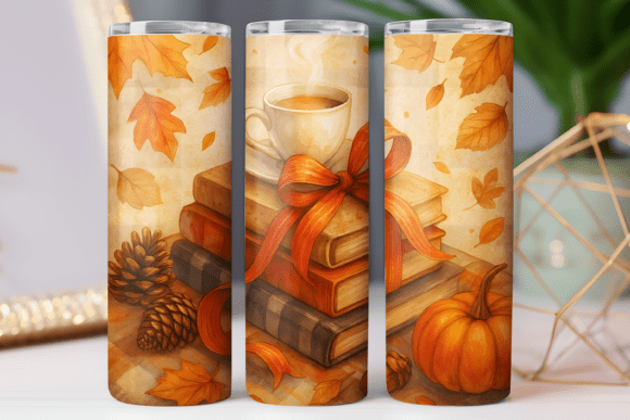 Fall Season Reading Tumbler Wrap Design Review