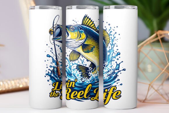 Fishing Reel Life Tumbler Wrap 20oz PNG Review