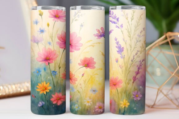 Flower Pattern 20oz Tumbler Wrap Design Review