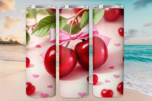 Girls Bow Tumbler Wrap 20oz Cherry Jpg Review