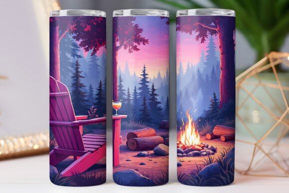 Girls Camping Tumbler Wrap Photo 20oz Review