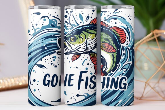 Gone Fishing Tumbler Wrap 20oz Skinny Review