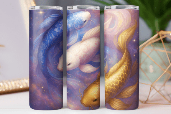 Japan Koi Fish Tumbler Wrap Design Review