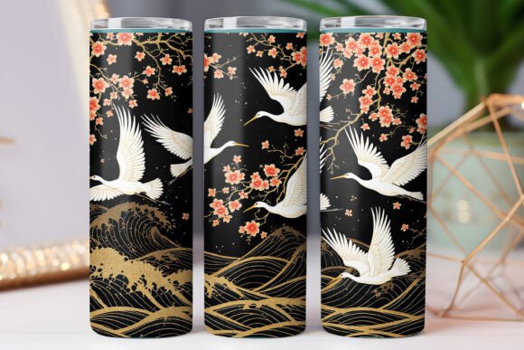 Japanese Art Bird Tumbler Wrap Design Review
