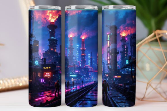 Japanese City Tumbler Wrap Design 20oz Review