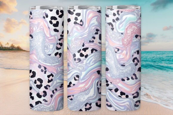 Leopard Glitter Tumbler Wrap 20oz Skinny Review
