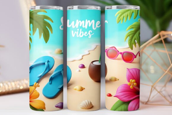 Summer Vibes Beach Tumbler Wrap 20oz Review
