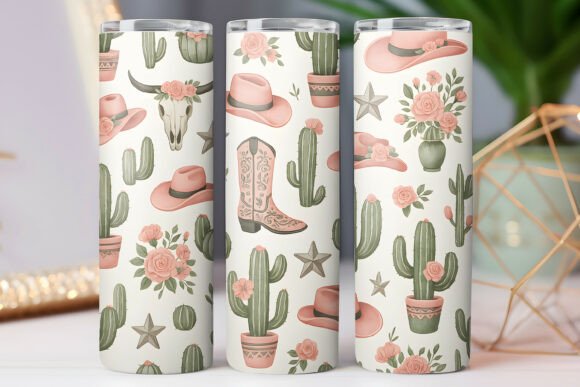 Western Country Pattern Tumbler Wrap PNG Review
