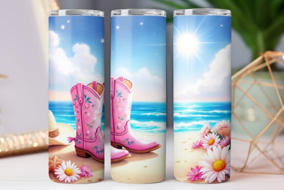 Western Cowboy Tumbler Design 20oz PNG Review