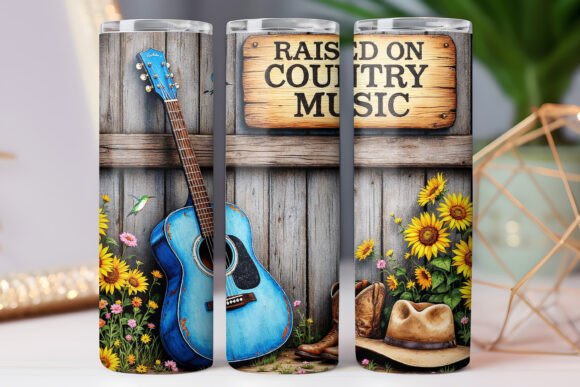 Western Cowboy Tumbler Wrap Design PNG Review